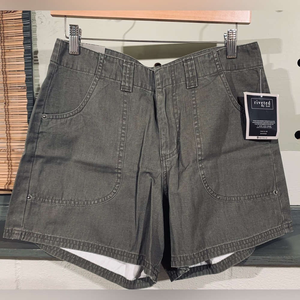 Olive Green Cargo Shorts